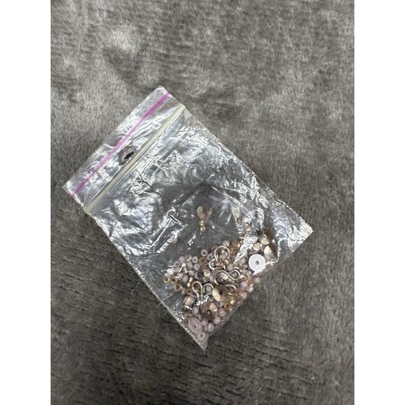 Adrianna Papell Beaded Illusion Mesh Gown Pink Blush Formal Dress Size 14 - Picture 15 of 15